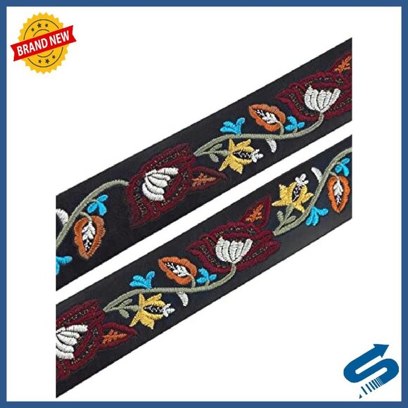 Western Boho Embroidery PU Leather Belt for Jeans & Dresses Size S/M main image 7